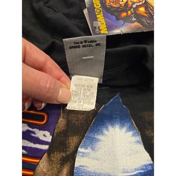 Deadstock 90s mike tyson mathis boxing t-shirt 1995 MGM Tags Las Vegas 3XL Rare - Picture 5 of 9